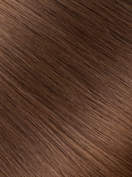 BELLAMI Professional Micro Keratin Tip 18" 25g  Chocolate Brown #4 Natural Straight Hair Extensions