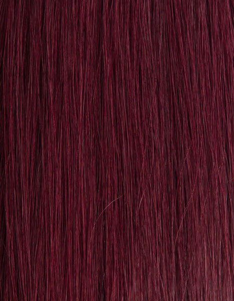 BELLAMI Professional Tape-In 20" 50g Mulberry Wine #510 Natural Straight Hair Extensions