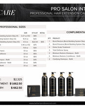 PRO SALON INTRO PACK (PROFESSIONAL HAIR EXTENSION CARE PRODUCTS)