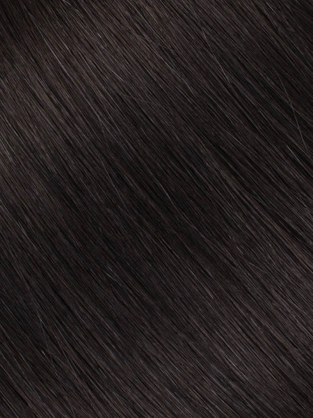 BELLAMI Professional Hand-Tied Weft 24" 88g Off Black #1B Natural Hair Extensions