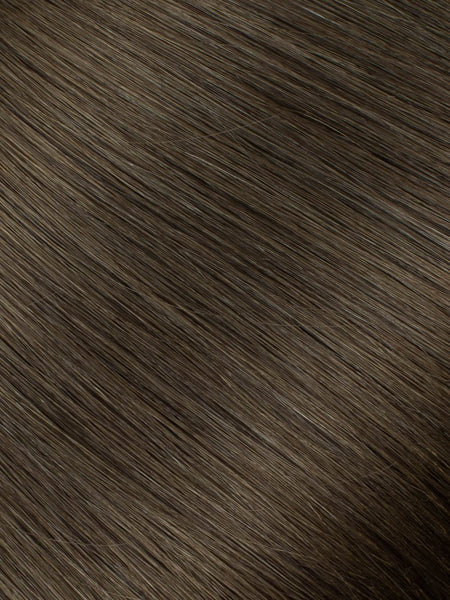 BELLAMI Professional Micro I-Tips 20" 25g  Walnut Brown #3 Natural Straight Hair Extensions